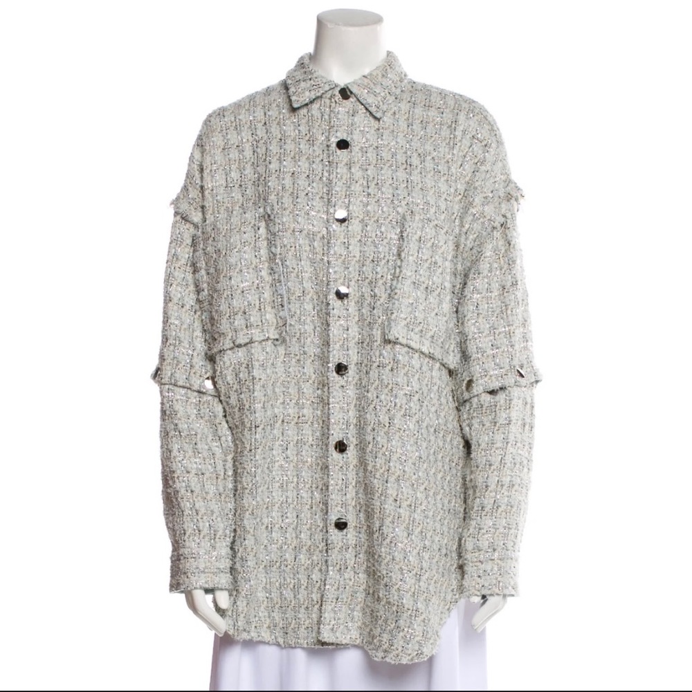 Faith Connexion Metallic jacket /shirt oversized s